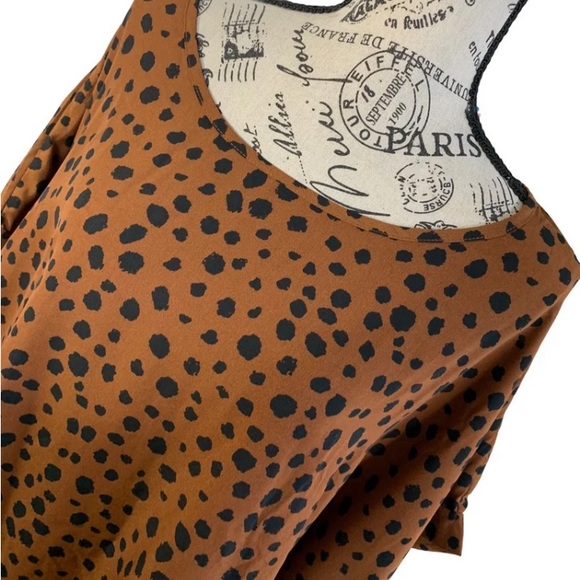 Emery rose leopard Print Blouse and Womens plus size 5X - Picture 2 of 10